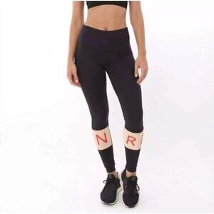 REN Active x REVOLVE Leggings Black Pull On Ankle Length USA Made Women's Medium